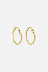 Andcopenhagen Jewelry - Hoop earrings - 18 karat gold-plated brass - Sicca small
