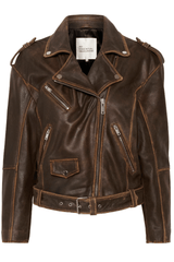 Leather jacket - Brown - MWGilo - MY ESSENTIAL WARDROBE