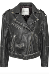 Leather jacket - Gray - MWGilo - MY ESSENTIAL WARDROBE