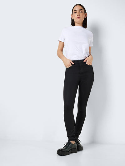 Noisy May Underdele Sort Skinny High Waist Jeans - Callie - Noisy May