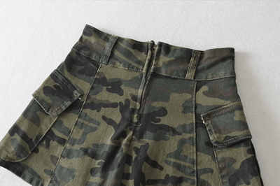 Sassy Copenhagen Underdele Stretchy Denim Militær nederdel - Sassy Copenhagen