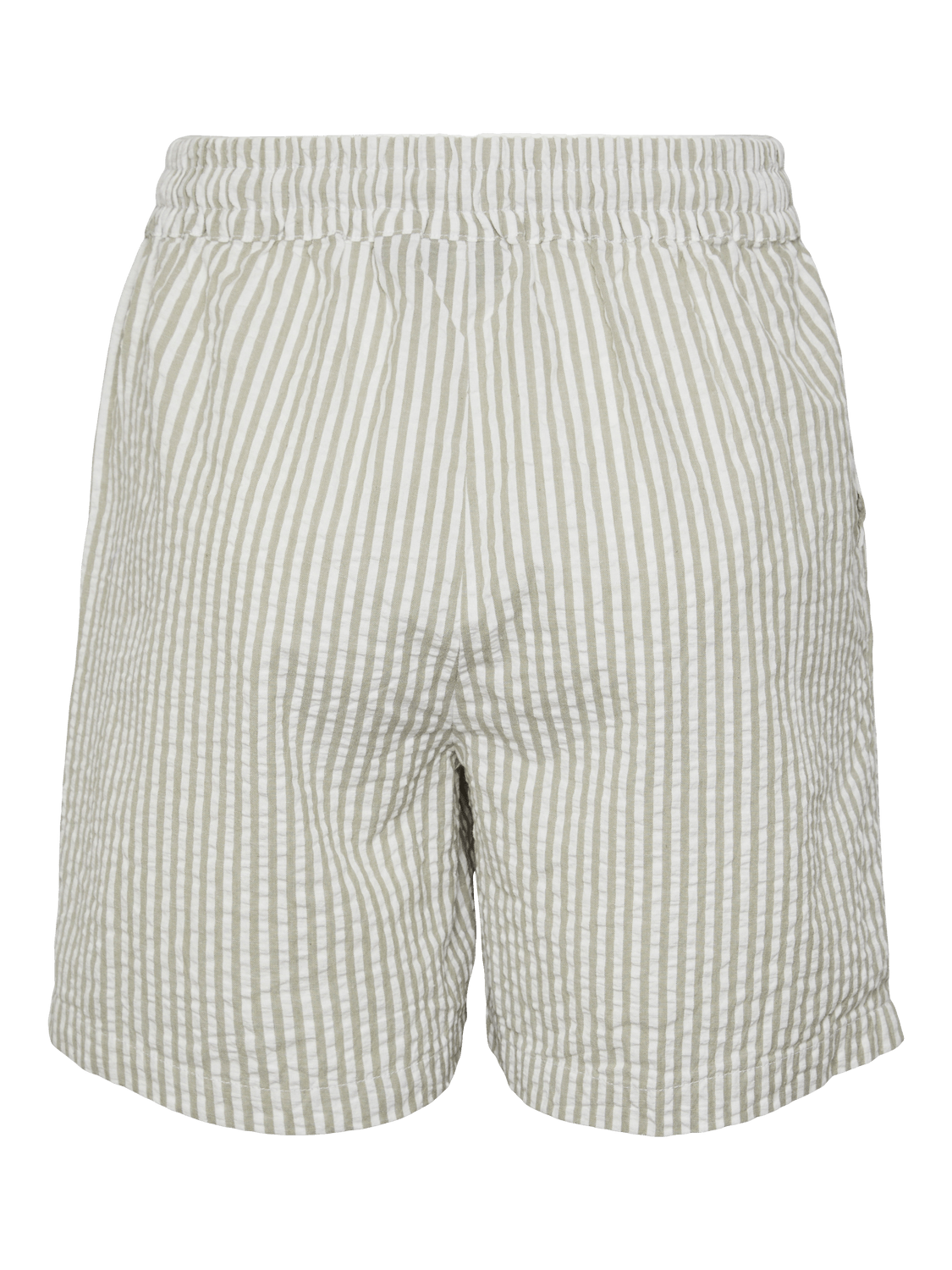 Pieces Underdele Stribet Shorts - Beige Striber - Sally Pieces