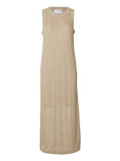 Selected Femme Strik kjole - Beige - Hennah - Seledcted Femme