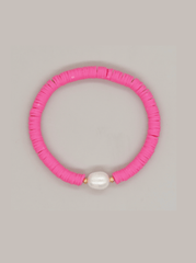 Summer perle armbånd - Pink - Andcopenhagen