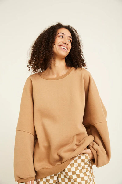 Hunkøn Overdele Sweatshirt - Brown - Ava - Hunkøn