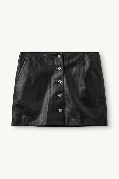 The Garment - Nederdel - Sort - Soho Mini Button Skirt