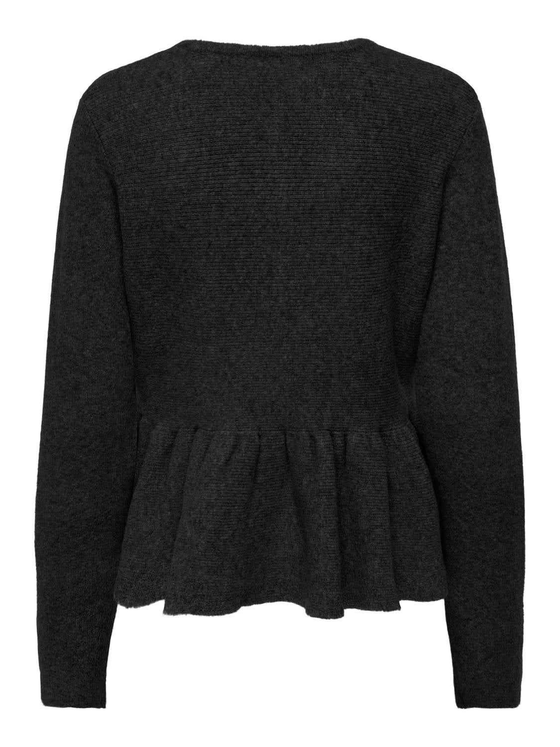 Only - Cardigan - Sort - Piruet Ls Peplum