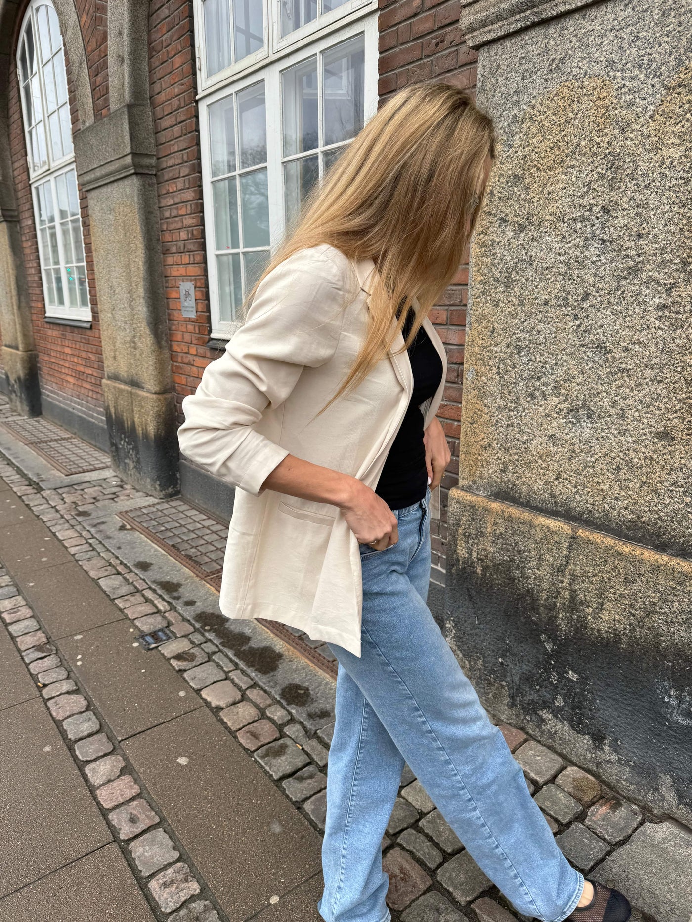 MbyM Overdele Viskose Blazer - Beige - Delian - MbyM