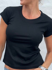 Viscose t-shirt - Black - Vinni - Sassy Copenhagen