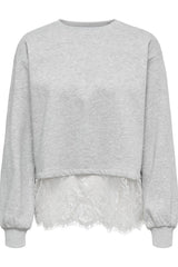 Only - Sweatshirt - Light grey melange - Mimi