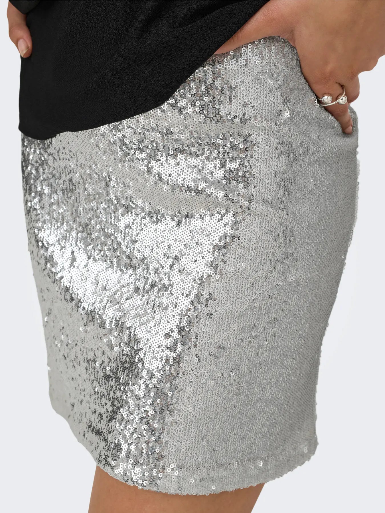 Only - Nederdel - Silver palliet - Simone